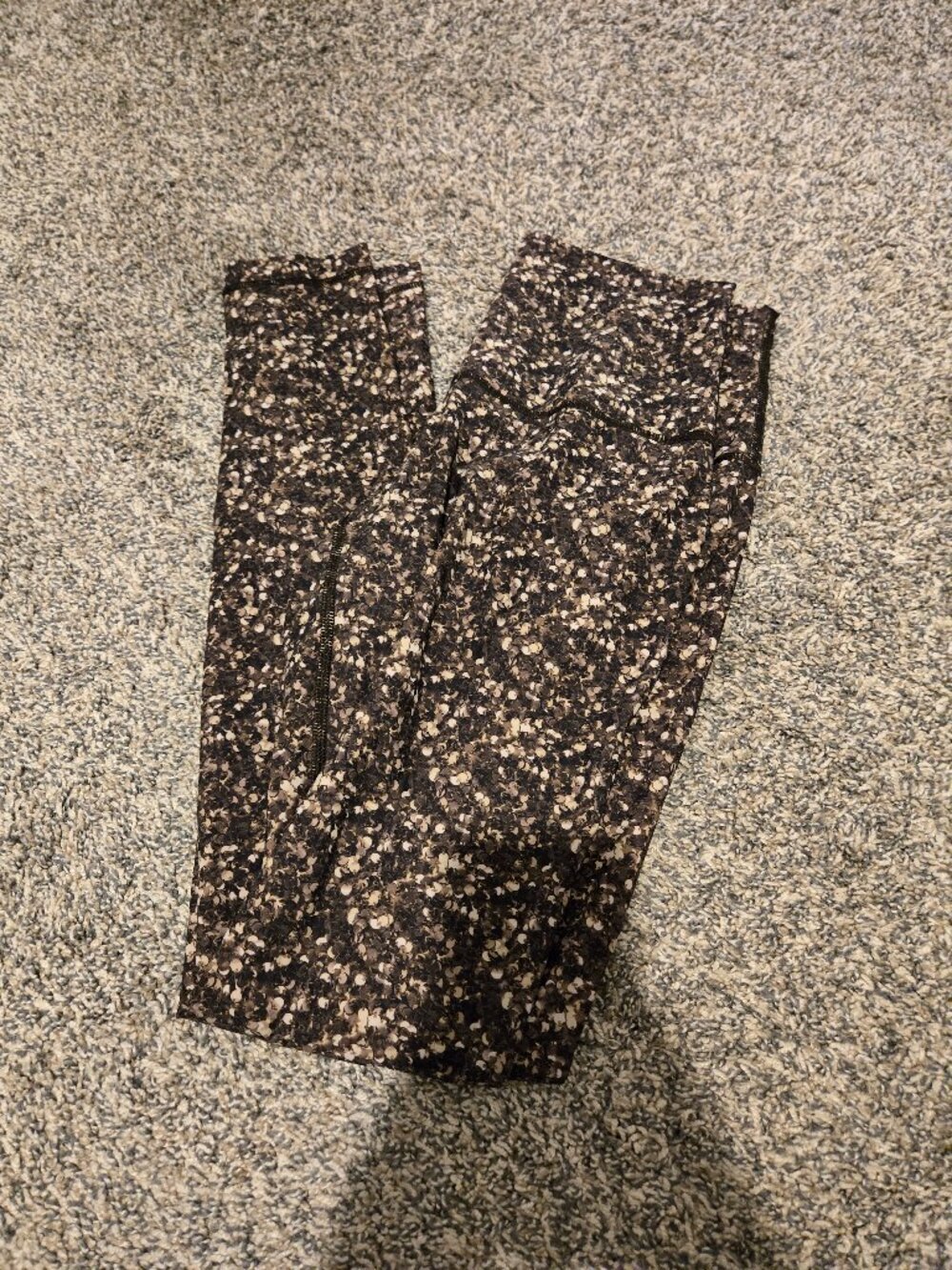 Lululemon Shine Tights Roll Down Shimmy Shimmy Multi 6